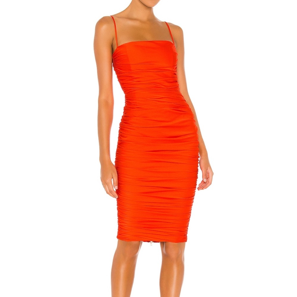 Nookie Vibrant Orange Midi Dress